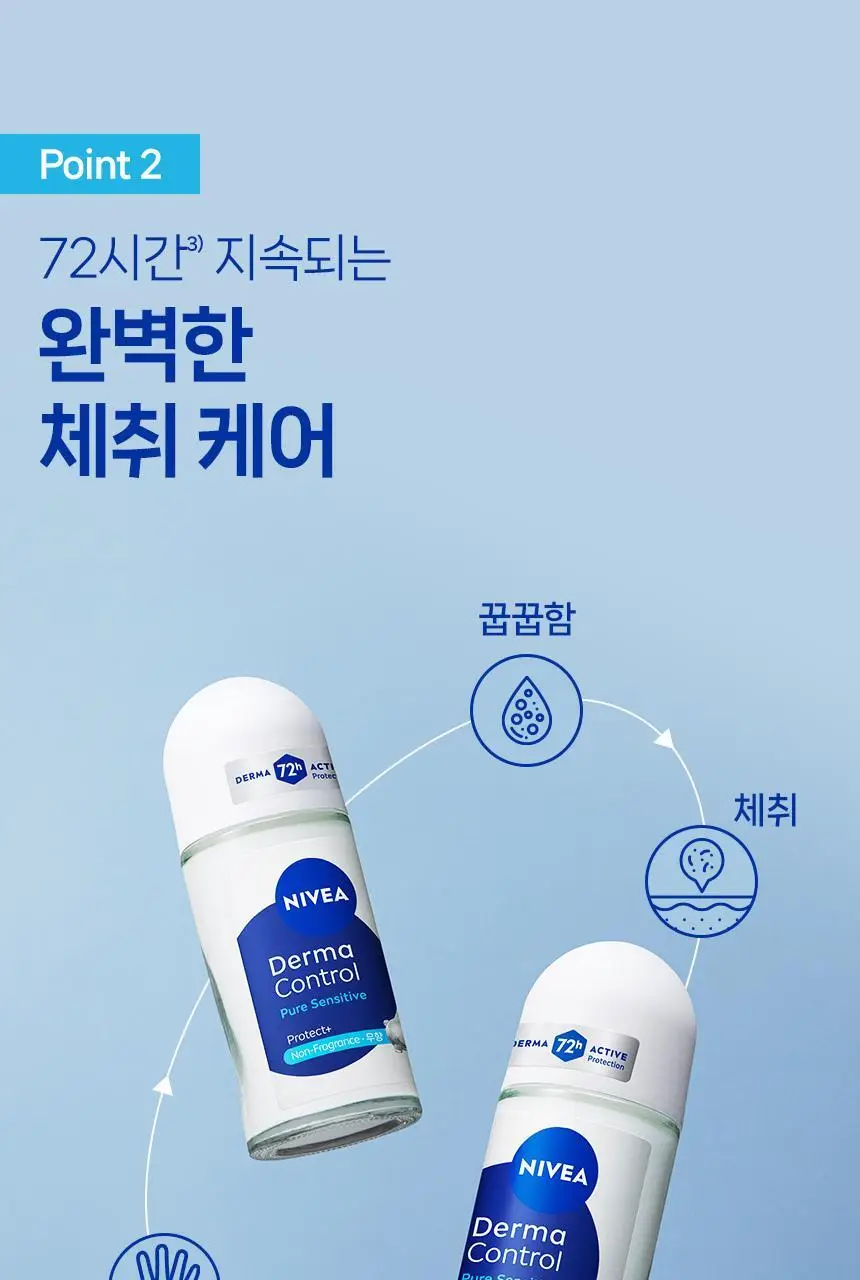 [단독기획] 니베아 데오드란트 롤온 더마 컨트롤 퓨어 센서티브 2입 기획 (50ml+50ml) 상세페이지 8